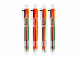 Pack 4 lapiceras colores intercambiables TRANSPARENTES